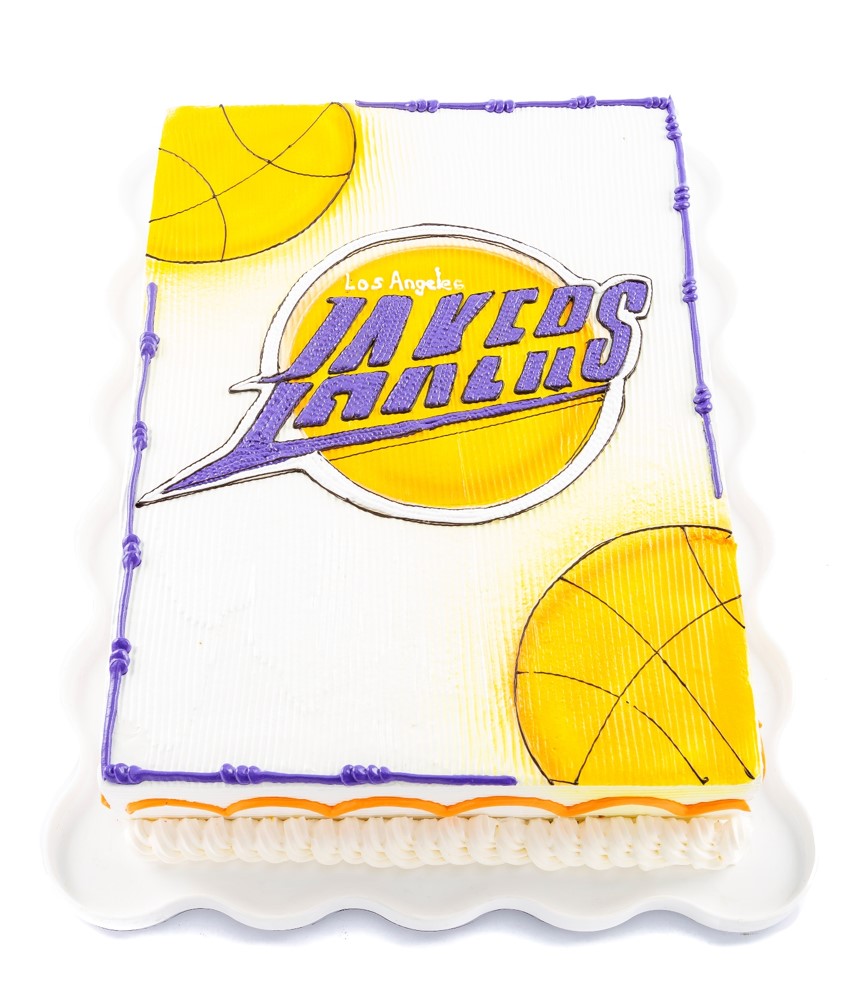 Pastel Lakers de Los Ángeles | Pastelerías y Panaderías Lecaroz