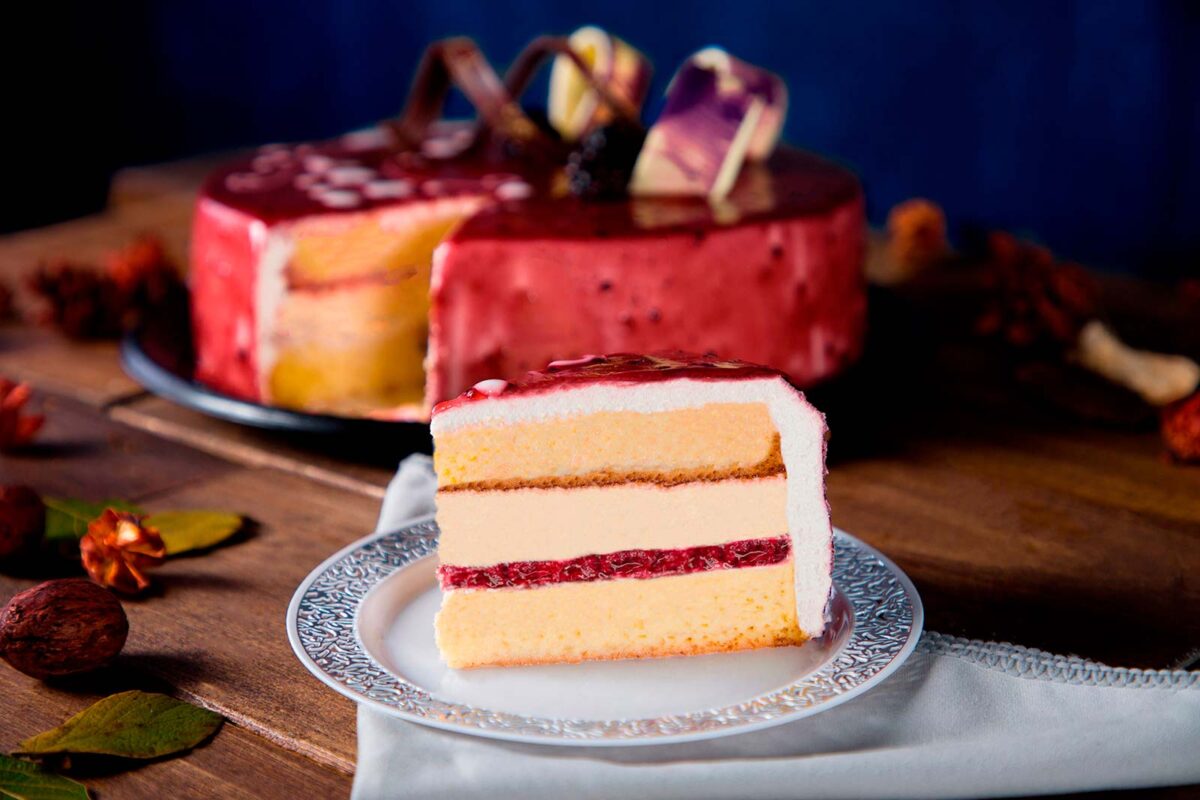 Pastel de Queso con Zarzamora