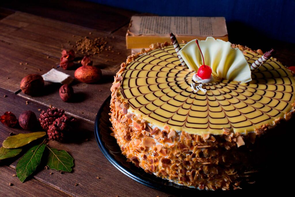 Pastel de Rompope con Almendras