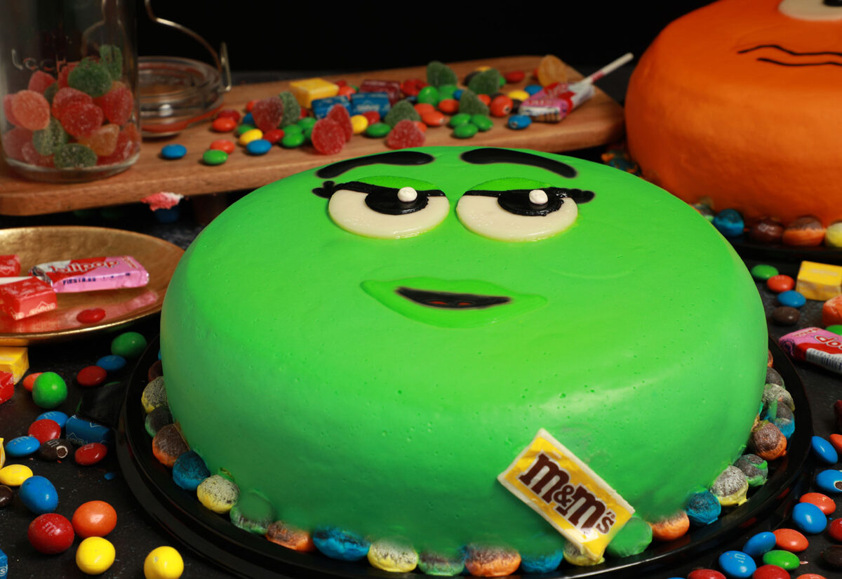 Pastel de M&Ms