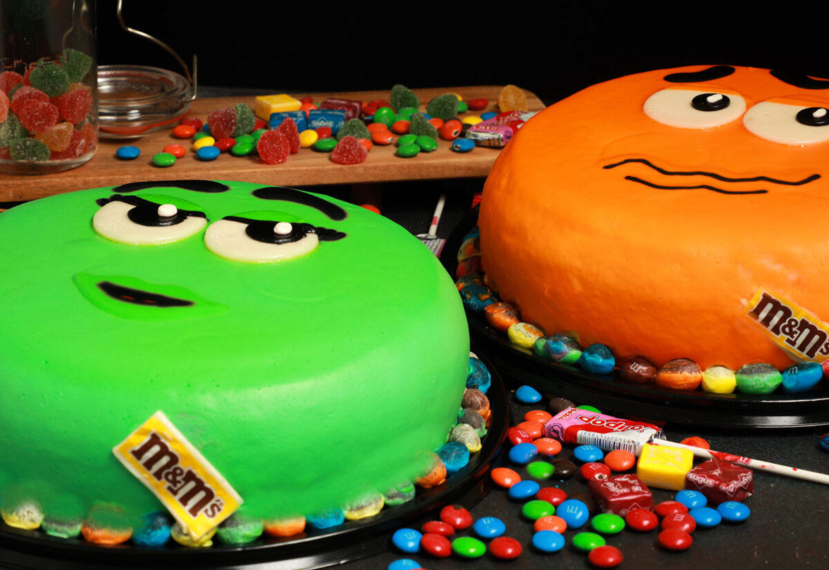 Pastel de M&Ms