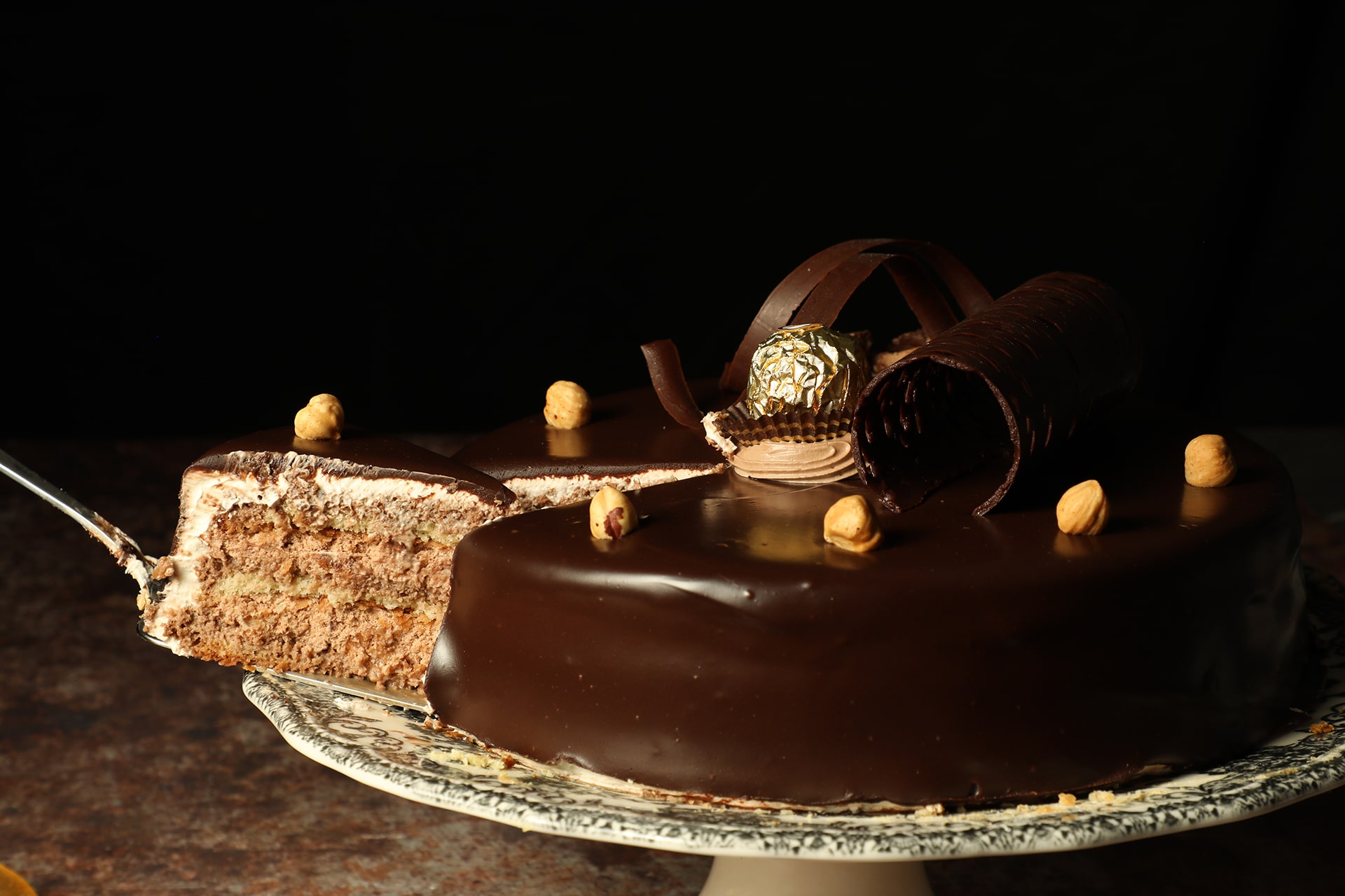 Pastel Ferrero Rocher