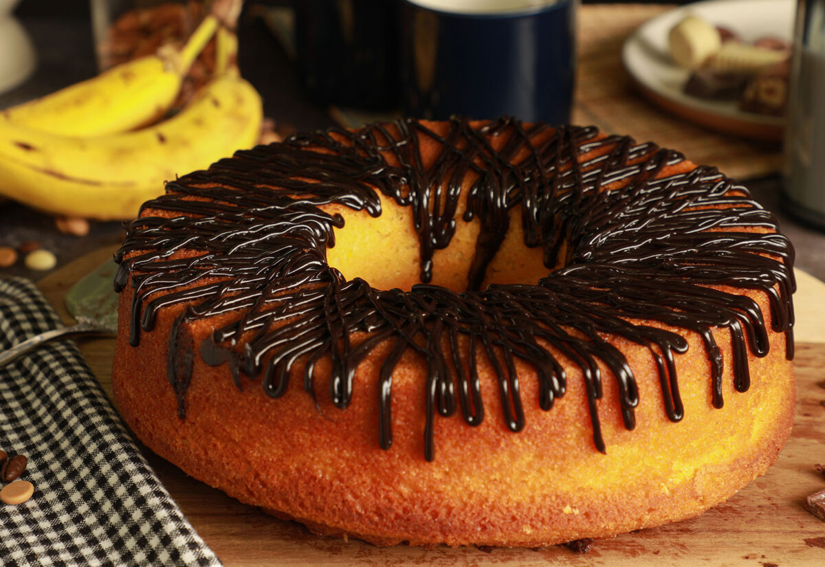 Rosca de Plátano con Chocolate