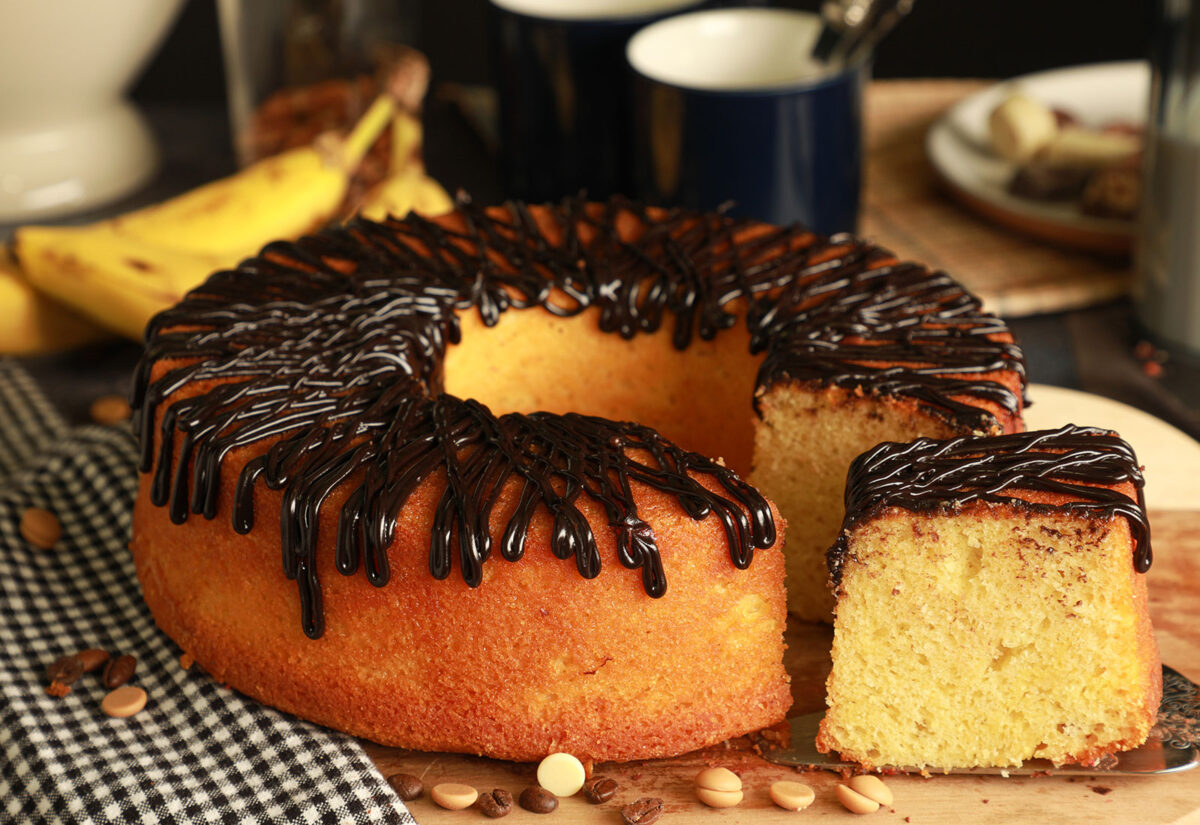 Rosca de Plátano con Chocolate