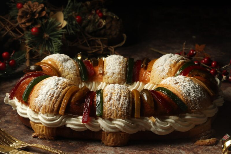 Rosca de Reyes con Nata